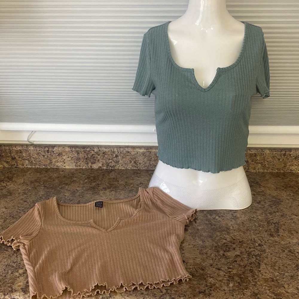 Shein Ribbed Cropped Top Bundle